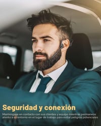 Căști wireless cu conducție osoasă MONODEAL, Bluetooth 5.3, cu microfon și anulare a zgomotului pentru apeluri hands-free 5