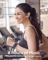 Căști cu conducție osoasă MONODEAL IP68 pentru înot, Bluetooth 5.4, player MP3 8GB rezistent la apă cu design open-ear, pentru sport și alergare 7