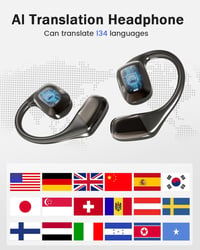 MONODEAL Valós Idejű Fordító Fülhallgató Bluetooth 134 Nyelvhez 2