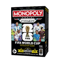 Monopoly Panini Prizm FIFA World Cup zberateľské kartičky – Booster Box, súčasné hviezdy a legendy, darček pre futbalových fanúšikov 1