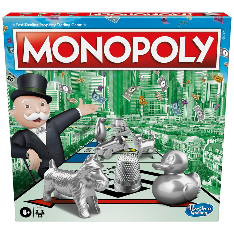 Spoločenská hra Monopoly pre 2-6 hráčov, pre deti od 8 rokov, s kartami Šanca vybranými fanúšikmi, rodinná hra