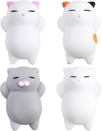 MonQi 36 darabos kawaii mini szilikon squishy állatfigurás stresszoldó nyomkodós játék csomag 3