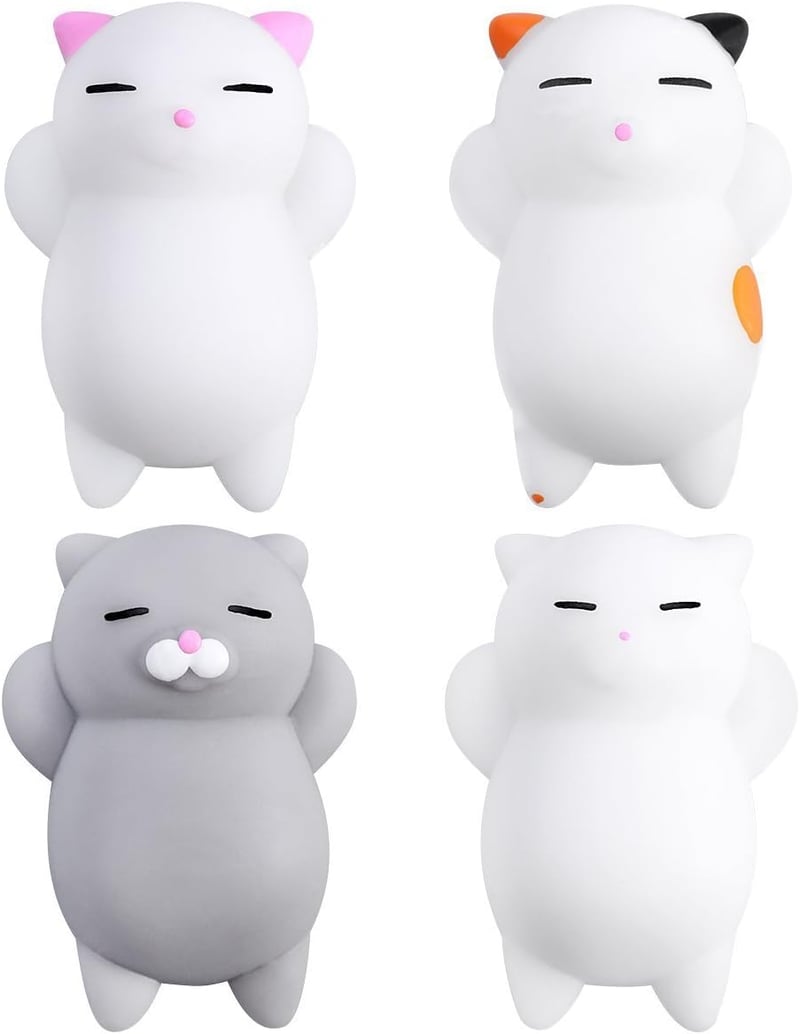 MonQi 36 darabos kawaii mini szilikon squishy állatfigurás stresszoldó nyomkodós játék csomag