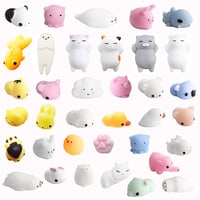 MonQi set od 36 kawaii mini silikonskih squishy figurica životinja za ublažavanje stresa 2