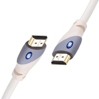 Cablu HDMI Monster Essentials Ultra HD 4K 1,82 m, 18 Gbps, 60/120 Hz, conectori aurii 24K, V-Grip, ecranare triplă, alb 1