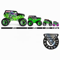 Zberateľský kovový model Monster Jam Batman Batmobile Monster Truck v mierke 1:24, od 3 rokov 6