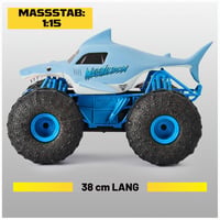 Diaľkovo ovládané obojživelné vozidlo Monster Jam Megalodon Storm – mierka 1:15 6