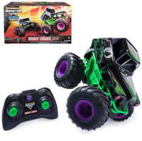 Monster Jam Smash 'n Bash Grave Digger diaľkovo ovládaný Monster Truck – Dá sa rozbiť a opraviť, 2,4 GHz, USB nabíjanie, od 4 rokov 1