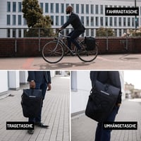 MONSTERANDO Kerékpár Csomagtartó Táska 27L Vízálló Laptop Rekesz Fekete 2