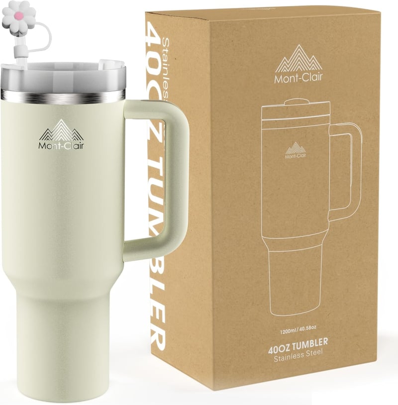 Mont-Clair 1200ml Termikus Utazó Pohár Szívószállal és Fedővel