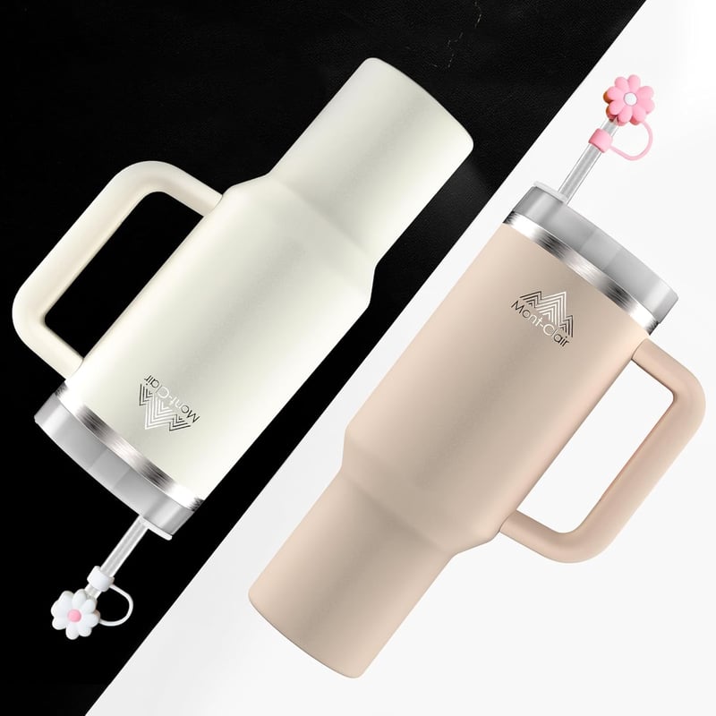 Mont-Clair 1200ml Termikus Utazó Pohár Szívószállal és Fedővel