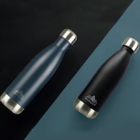 Mont-Clair H2O Rozsdamentes Acél Termosz 500ml - 24 Órás Hideg & 12 Órás Meleg Ital - Szivárgásmentes BPA-mentes Ivópalack - Sötétkék 4