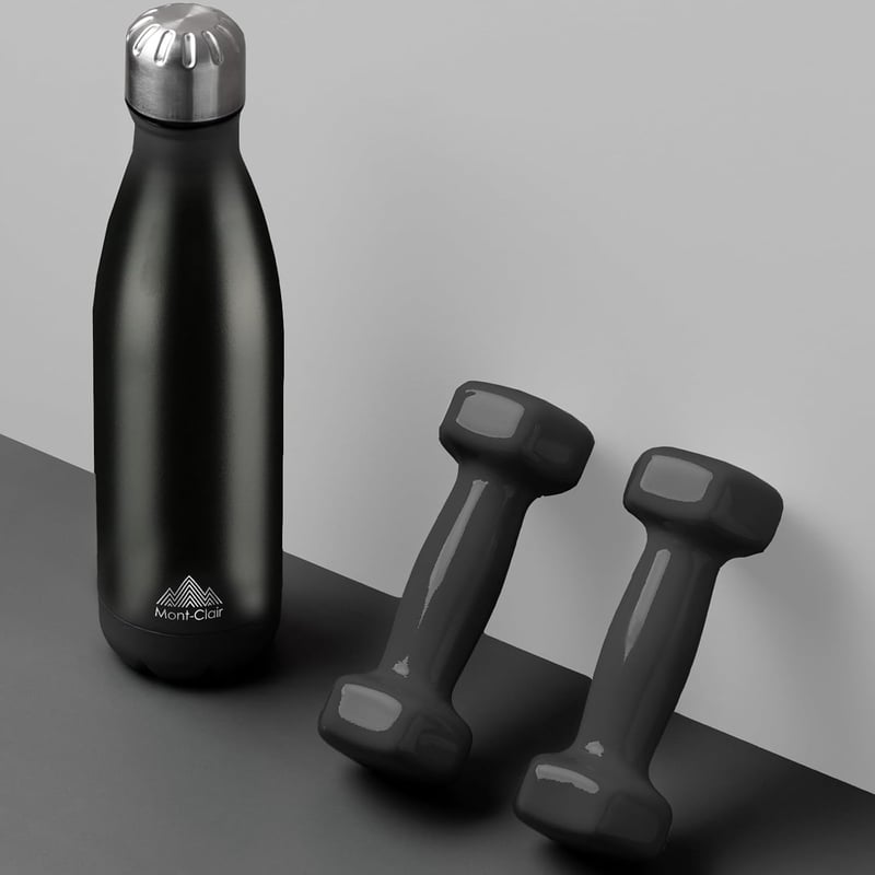 Mont-Clair rozsdamentes acél termosz 500ml, 24h hideg, 12h meleg, szivárgásmentes