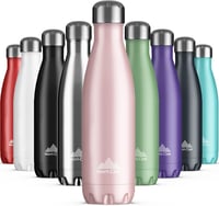 Mont-Clair Rozsdamentes Acél Termosz 500ml - Dupla Falú Hőszigetelő Kulacs, Szivárgásmentes BPA-mentes Ivópalack, 24 Órás Hideg/12 Órás Mele 1