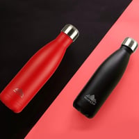 Mont-Clair Rozsdamentes Acél Termosz 500ml - Piros Hőszigetelt Kulacs, 24 Órás Hideg/12 Órás Meleg Italtartó, BPA-mentes, Szivárgásmentes Iv 4