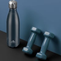 Mont-Clair Rozsdamentes Acél Termosz 500ml - Kék Ivópalack Dupla Falú Szigeteléssel, Szivárgásmentes, BPA-mentes, 24 Órás Hideg- és 12 Órás  6