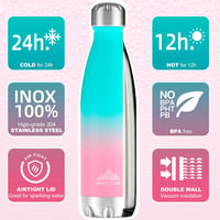 Mont-Clair Rozsdamentes Acél Termosz Kulacs 750ml - Dupla Falú Szigetelés, 12h Meleg 24h Hideg, BPA Mentes Ivópalack Felnőtteknek Gyerekekne 2