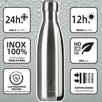 Mont-Clair rozsdamentes acélból készült termosz 750ml, 24h hideg, 12h meleg, BPA-mentes 2