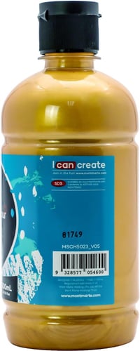 Mont Marte Akrilfesték Arany 500ml - Fényes, Tartós Szín Festéshez 4