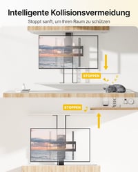 Suport TV de încastrat în beton monTEK de 32-48 inchi 3