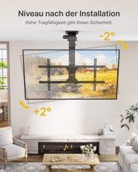 Elektrický stropný držiak na TV monTEK pre televízory s uhlopriečkou 43-86 palcov, nosnosť max. 45 kg 7
