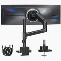monTEK Heavy Duty držiak na monitor s vysokým stĺpikom a USB portom pre monitory s uhlopriečkou 17-57 palcov 1