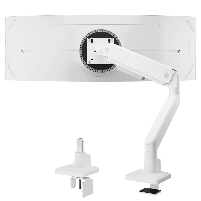 monTEK HeavyDuty držiak na monitor biely, pre monitory 17-45 palcov, max. 16 kg, VESA 75/100, sklopný, otočný