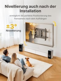 Suport de perete pentru TV, cu braț lung, monTEK, pentru ecrane de 43-80 inch, sarcină maximă 50 kg, rotire 180°, înclinare, compatibil VESA 600x400 mm 6