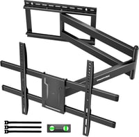 Suport de perete pentru TV, cu braț lung, monTEK, pentru ecrane de 43-80 inch, sarcină maximă 50 kg, rotire 180°, înclinare, compatibil VESA 600x400 mm 1