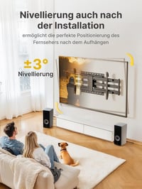 Suport de perete pentru televizor monTEK cu braț lung, 43-90 inch, extensie 1080 mm, înclinabil și pivotant, complet articulat, VESA 800x400 8