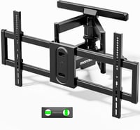 Suport TV de perete monTEK HW1242BK complet mobil, pentru ecrane de 43-95 inchi, până la 60 kg, pivotant, înclinabil, braț dublu, negru, VESA 800 x 400 mm 1