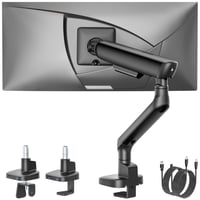 Držiak na monitor monTEK, čierny, 17-40 palcov, max. 12 kg, stolové rameno na monitor, nastaviteľný stojan na monitor 1