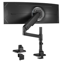 Držiak na monitor monTEK pre obrazovky s uhlopriečkou 17-45 palcov, nosnosť 16 kg, robustný stĺpový stolový držiak na monitor 1