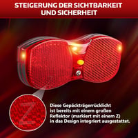 MONTOP Intelligens Kerékpárlámpa Szett USB-C StVZO Féklámpa Állólámpa 3