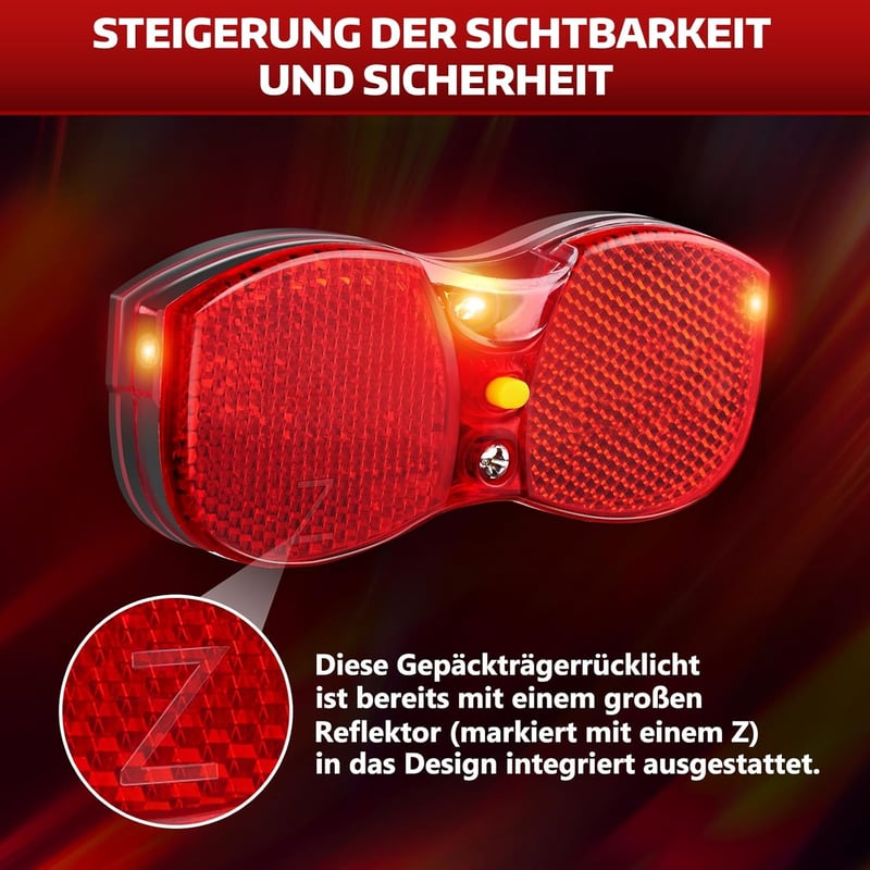 MONTOP Intelligens Kerékpárlámpa Szett USB-C StVZO Féklámpa Állólámpa