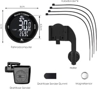 MONTOP Vezeték nélküli kerékpár számláló vízálló sebességmérő LCD kijelzővel 6