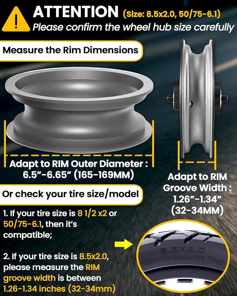 Monuary 2db Tömör Elektromos Roller Gumi 8,5x2 Xiaomi M365 Kompatibilis