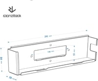Monzlteck PS4 Fali Tartó Eredeti Modellhez - TV Mögé Szerelhető Helytakarékos 7