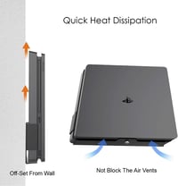 Monzlteck PS4 Slim Fali Tartó, Konzol Állvány TV Mögé vagy Mellé, Tárolás és Szervezés 6