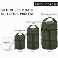 MOOCY Kompresný vak 24 l - Organizér na spací vak zelený, kempovanie, turistika, cestovanie s batohom 2