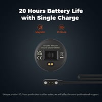 Brățară monitor puls Moofit, rezistentă la apă IP67, negru mat, senzor optic, cu suport Bluetooth și ANT+, compatibilă cu Wahoo și Strava 4