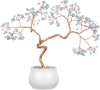 mookaitedecor Akvamarin Pénzfa Kristály 8-9,5 cm Kerámia Alappal - Feng Shui Bonsai Dekoráció Otthonra és Irodába

AI: I've created a Hungar 1