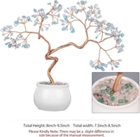 mookaitedecor Akvamarin Pénzfa Kristály 8-9,5 cm Kerámia Alappal - Feng Shui Bonsai Dekoráció Otthonra és Irodába

AI: I've created a Hungar 3
