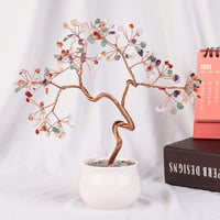 mookaitedecor Kristály Pénzfa Kerámia Alappal - 20-24 cm Feng Shui Bonsai Dekoráció Vegyes Féldrágakövekkel Otthonra, Irodába

AI: I've crea 2