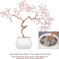 mookaitedecor Rózsakvarc Pénzfa Kristály Bonsai 8-9,5 cm Kerámia Alappal - Feng Shui Szerencsehozó Dekoráció Otthonra és Irodába

AI: I've c 3
