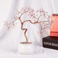mookaitedecor Rózsakvarc Pénzfa Kristály Bonsai 8-9,5 cm Kerámia Alappal - Feng Shui Szerencsehozó Dekoráció Otthonra és Irodába

AI: I've c 2