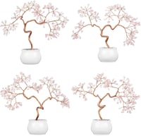 mookaitedecor Rózsakvarc Pénzfa Kristály Bonsai 8-9,5 cm Kerámia Alappal - Feng Shui Szerencsehozó Dekoráció Otthonra és Irodába

AI: I've c 4