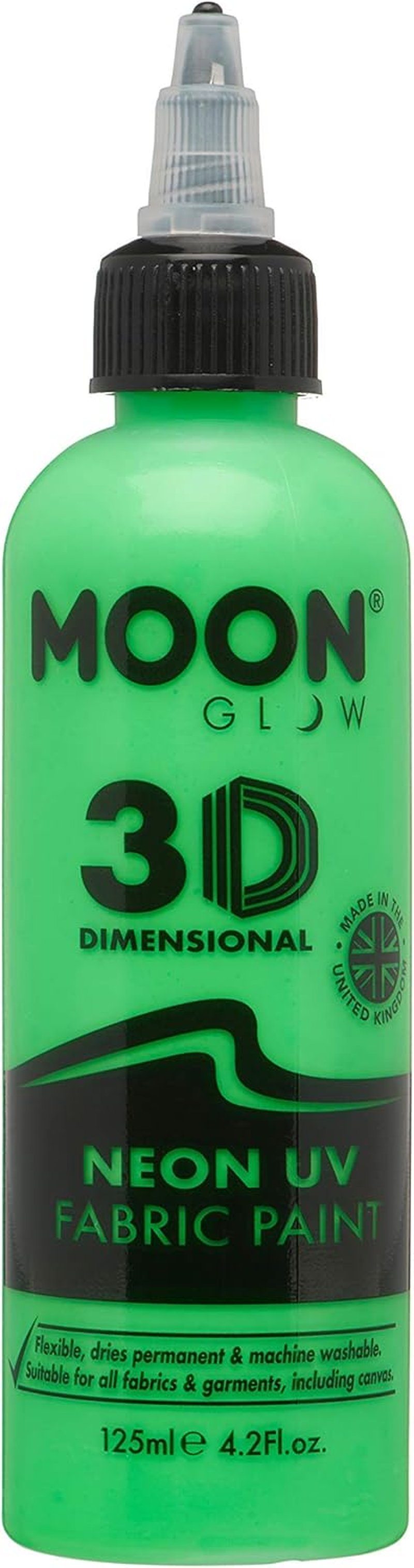 Moon Glow Neon UV 3D Textil Festék Intenzív Zöld 125ml