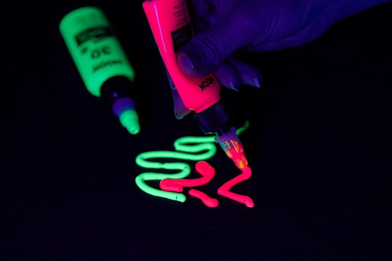 Moon Glow Neon UV 3D Textil Festék Intenzív Zöld 125ml