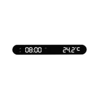 Ceas deșteptător MOOOV 477349 cu încărcător wireless, inducție 15W și port USB-C, afișaj temperatură, design cu aspect de lemn 2
